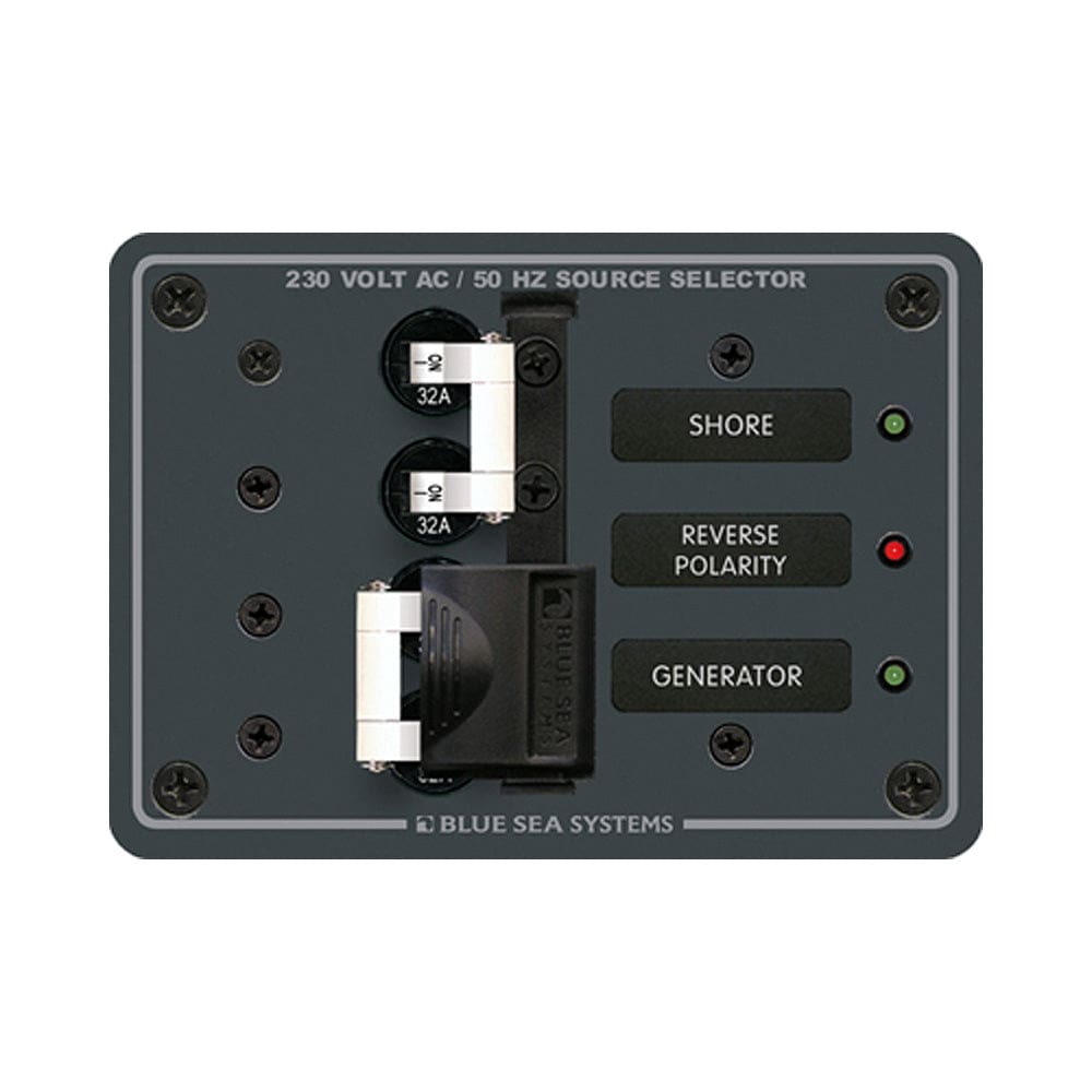 Blue Sea 8161 AC Toggle Source Selector (230V) - 2 Source - Electrical | Electrical Panels - Blue Sea Systems