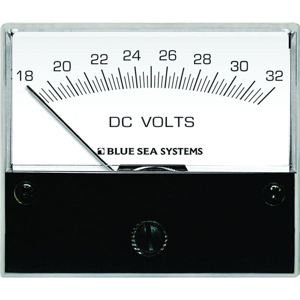 Blue Sea 8240 DC Analog Voltmeter - 2-3/ 4 Face 18-32 Volts DC - Electrical | Meters & Monitoring - Blue Sea Systems