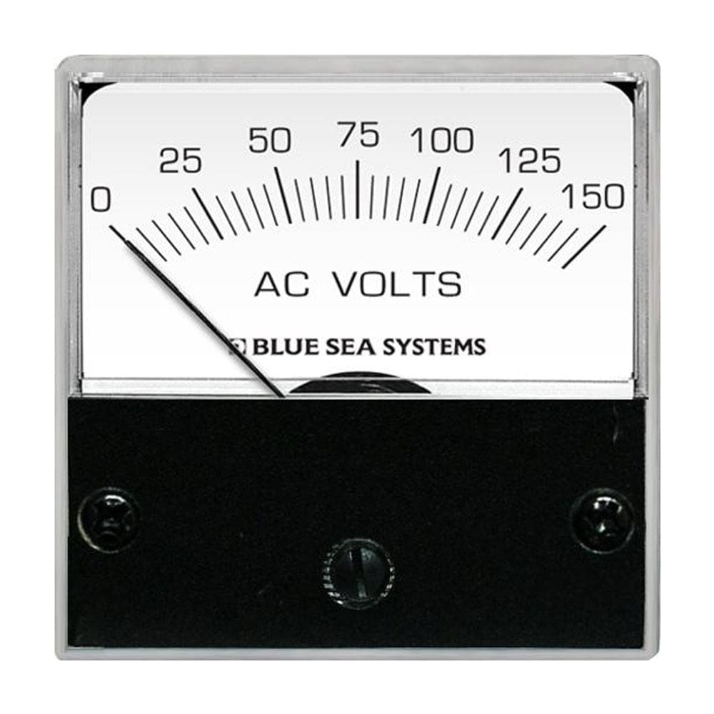 Blue Sea 8244 AC Analog Micro Voltmeter - 2 Face 0-150 Volts AC - Electrical | Meters & Monitoring - Blue Sea Systems