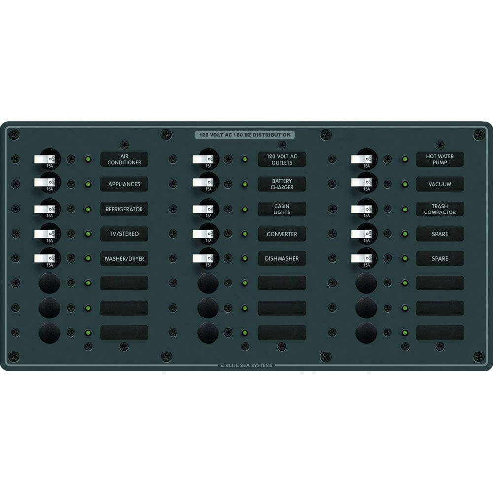 Blue Sea 8265 AC 24 Position - Electrical | Electrical Panels - Blue Sea Systems