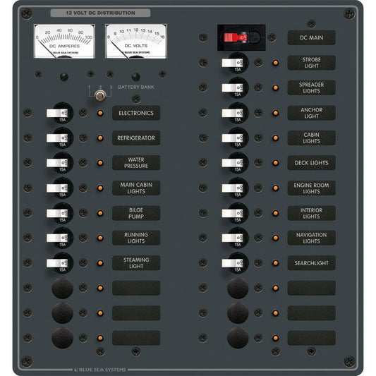 Blue Sea 8380 DC Main + 22 Position - Electrical | Electrical Panels - Blue Sea Systems
