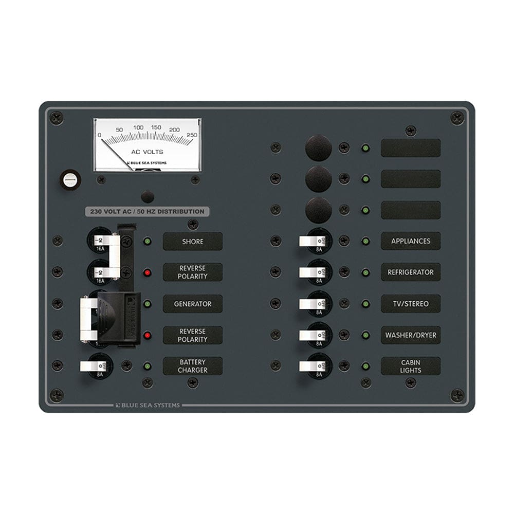 Blue Sea 8562 AC Toggle Source Selector (230V) - 2 Sources + 9 Positions - Electrical | Electrical Panels - Blue Sea Systems