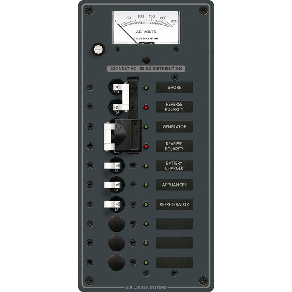 Blue Sea 8589 AC Toggle Source Selector (230V) - 2 Sources + 6 Positions - Electrical | Electrical Panels - Blue Sea Systems