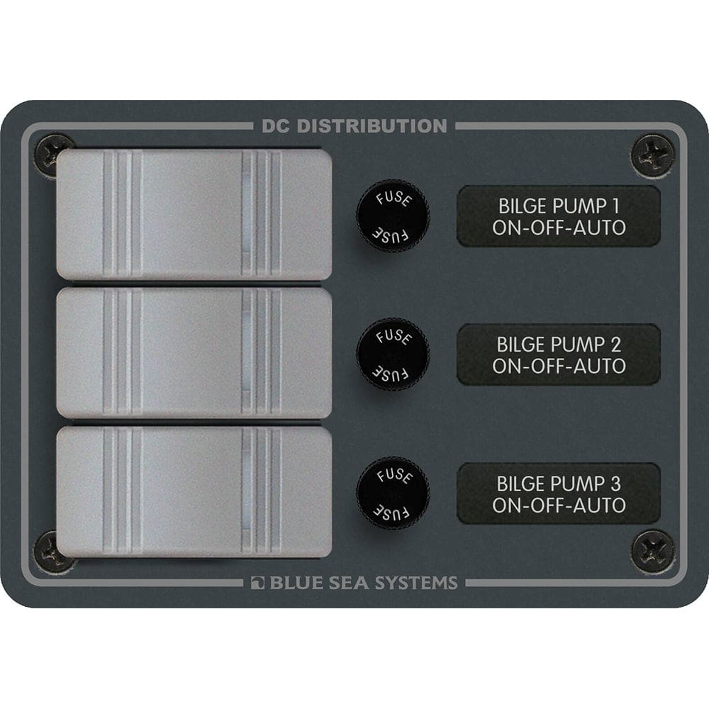 Blue Sea 8665 Contura 3 Bilge Pump Control Panel - Electrical | Switches & Accessories - Blue Sea Systems
