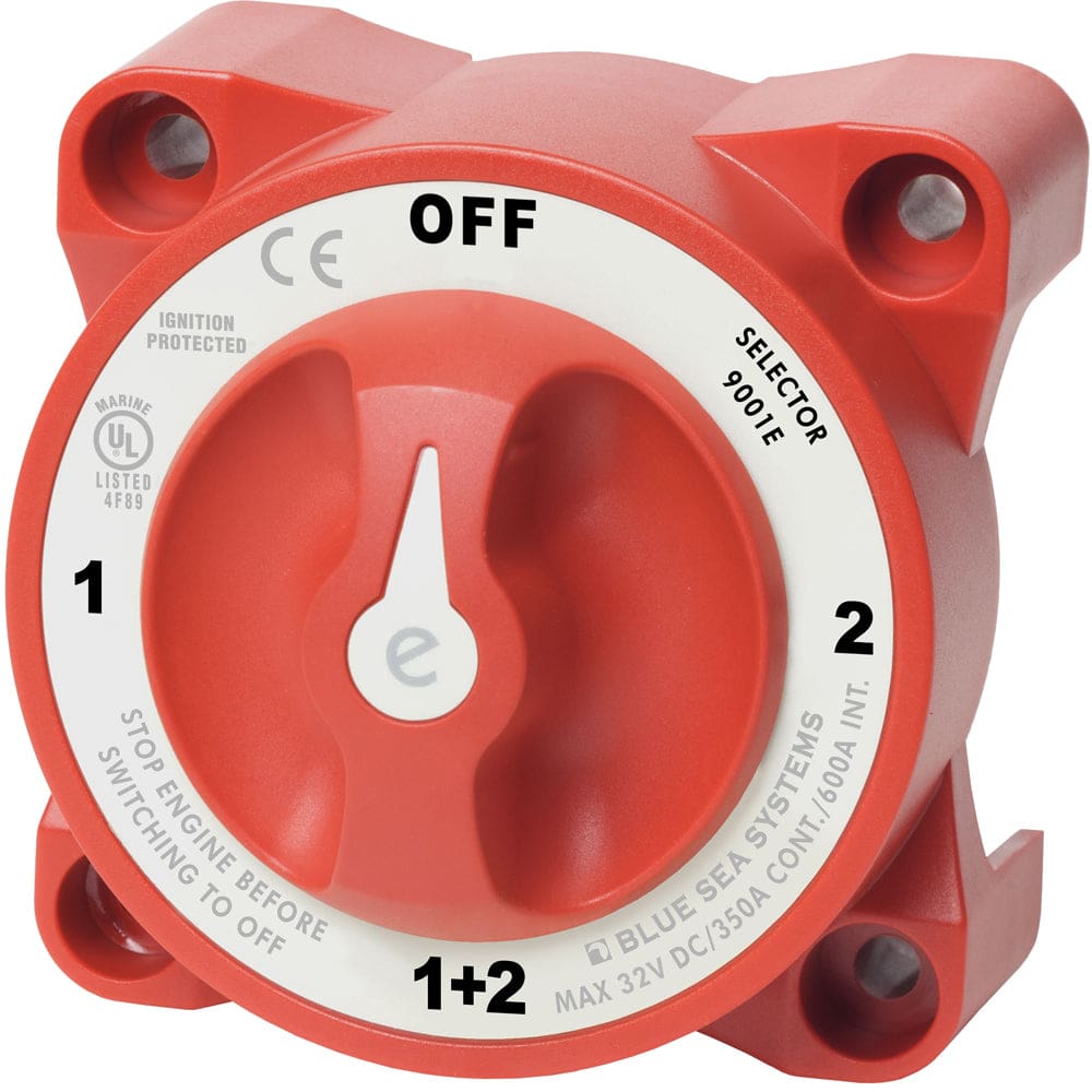 Blue Sea 9001e e-Series Battery Switch Selector - Electrical | Battery Management - Blue Sea Systems
