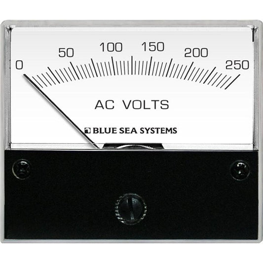 Blue Sea 9354 AC Analog Voltmeter 0-250 Volts AC - Electrical | Meters & Monitoring - Blue Sea Systems