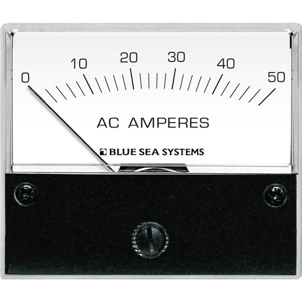Blue Sea 9630 AC Analog Ammeter 0-50 Amperes AC - Electrical | Meters & Monitoring - Blue Sea Systems