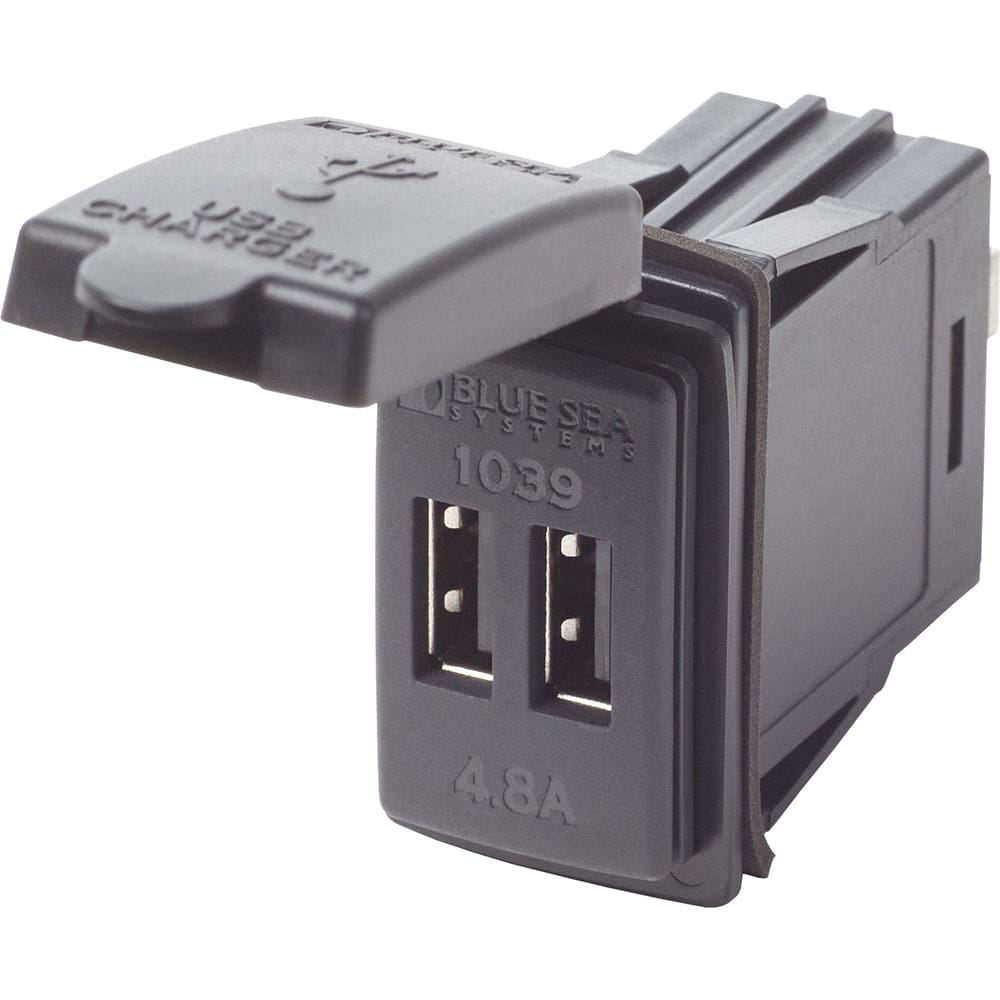 Blue Sea Dual USB Charger - 24V Contura Mount - Electrical | Accessories - Blue Sea Systems
