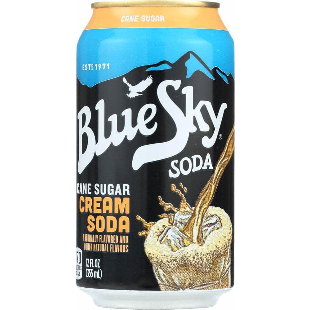 Blue Sky Blue Sky Cane Sugar Cream Soda 6-12oz, 72 oz