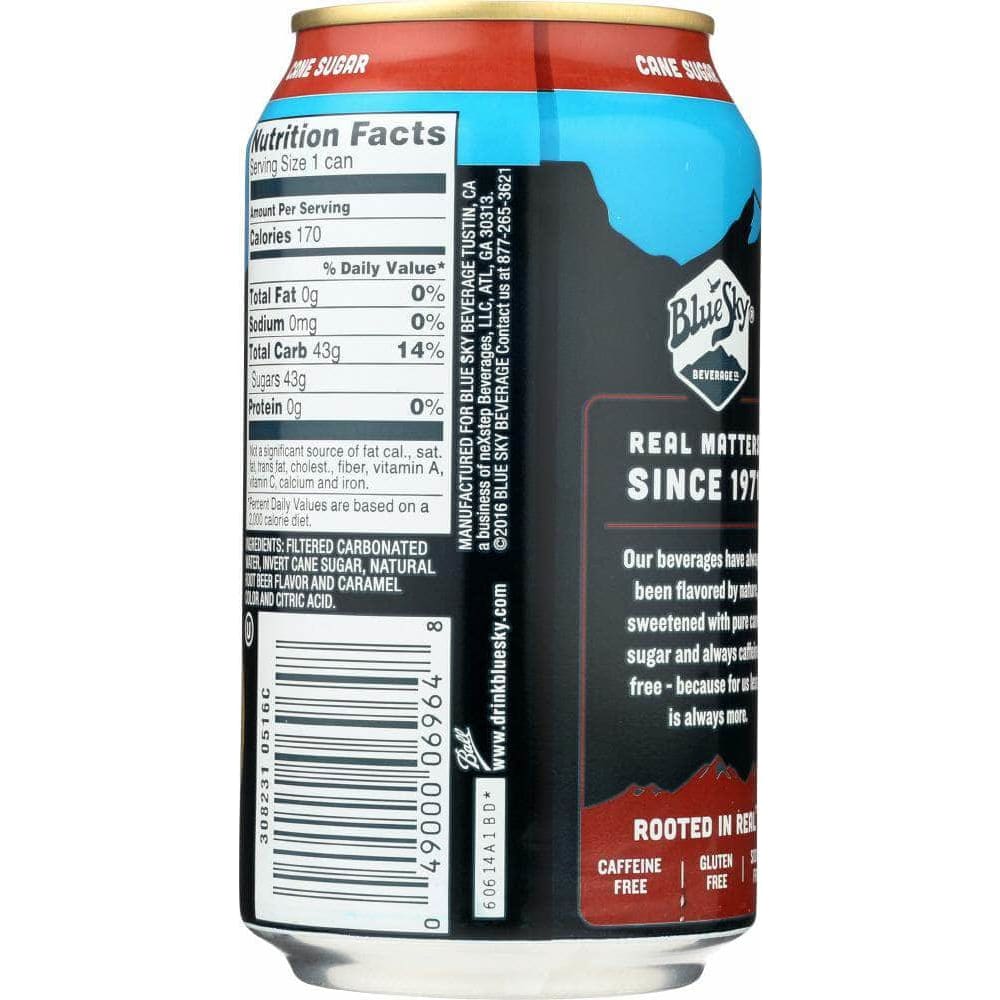 Blue Sky Blue Sky Cane Sugar Soda Root Beer 6-12oz, 72 oz