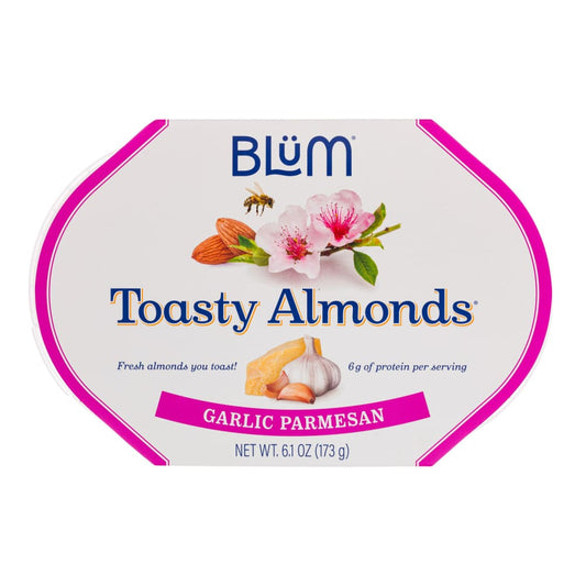 BLUM: Garlic Parmesan Toasty Almonds 6 oz (Pack of 4) - Nuts - BLUM