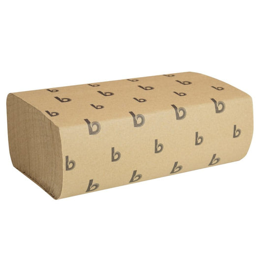 Boardwalk Multifold Paper Towels Natural 9 x 9 9/20 (250 towels/pk. 16 pks) (Pack of 10) - Paper & Plastic - Boardwalk