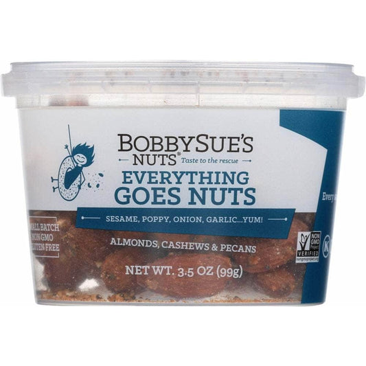 BOBBYSUES NUTS Grocery > Snacks > Nuts BOBBY SUES NUTS: Everything Goes Nuts, 3.5 oz