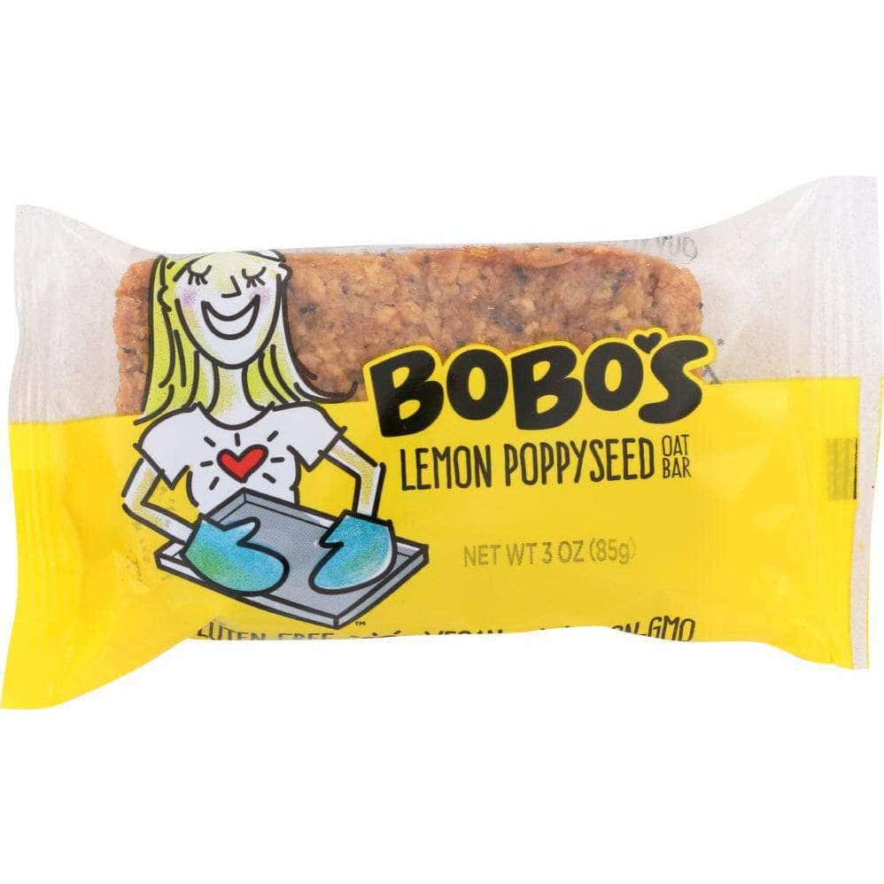 Bobos Bobo's Gluten Free Lemon Poppyseed Oat Bars, 3 oz