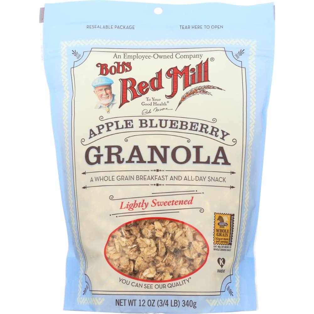 BOBS RED MILL: Apple Blueberry Granola 12 oz (Pack of 5) - BOBS RED MILL