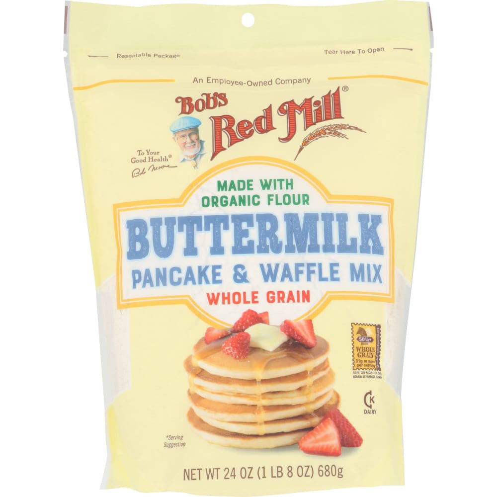 BOBS RED MILL: Buttermilk Pancake & Waffle Mix 24 oz (Pack of 5) - Cooking & Baking > Baking Ingredients - BOBS RED MILL