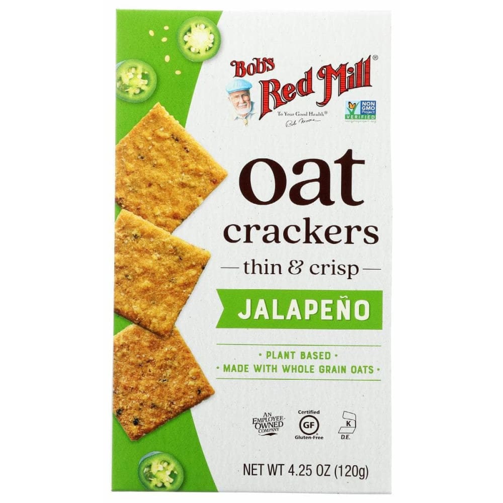 BOBS RED MILL Bobs Red Mill Crackers Oat Jalepeno, 4.25 Oz