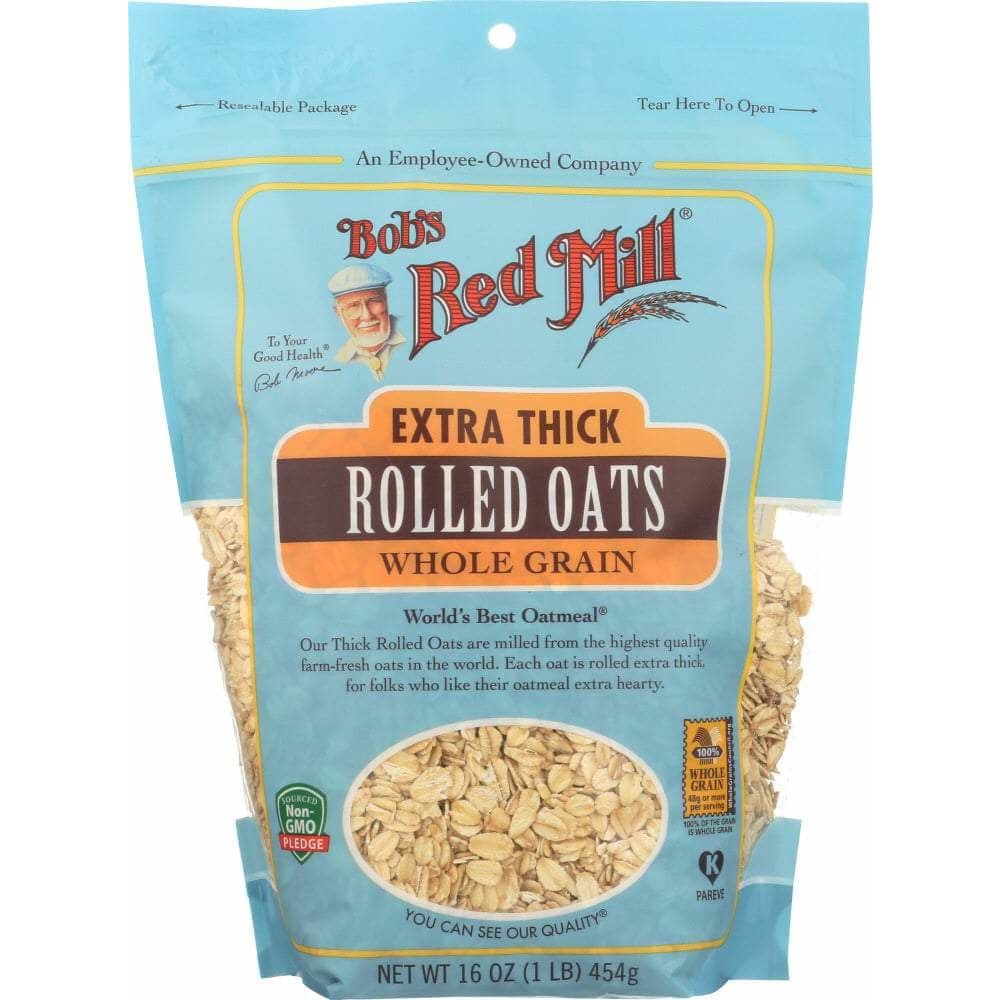 BOBS RED MILL Grocery > Breakfast > Breakfast Foods BOBS RED MILL: Extra Thick Rolled Oats, 16 oz