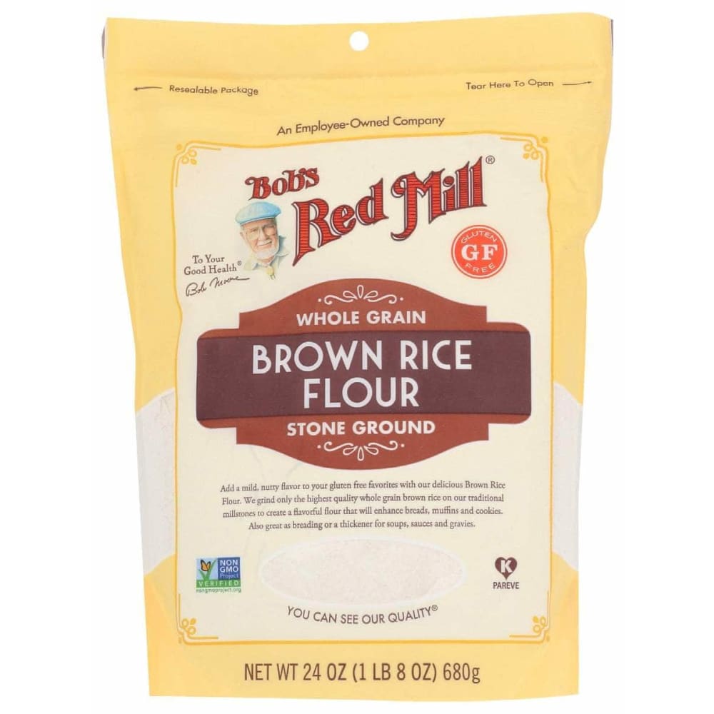 BOBS RED MILL Grocery > Cooking & Baking > Flours BOBS RED MILL: Flour Brown Rice, 24 oz