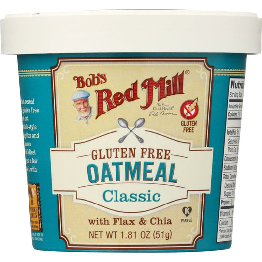 BOBS RED MILL: Gluten Free Oatmeal Cup Classic 1.81 oz (Pack of 6) - Grocery > Breakfast > Breakfast Foods - BOBS RED MILL