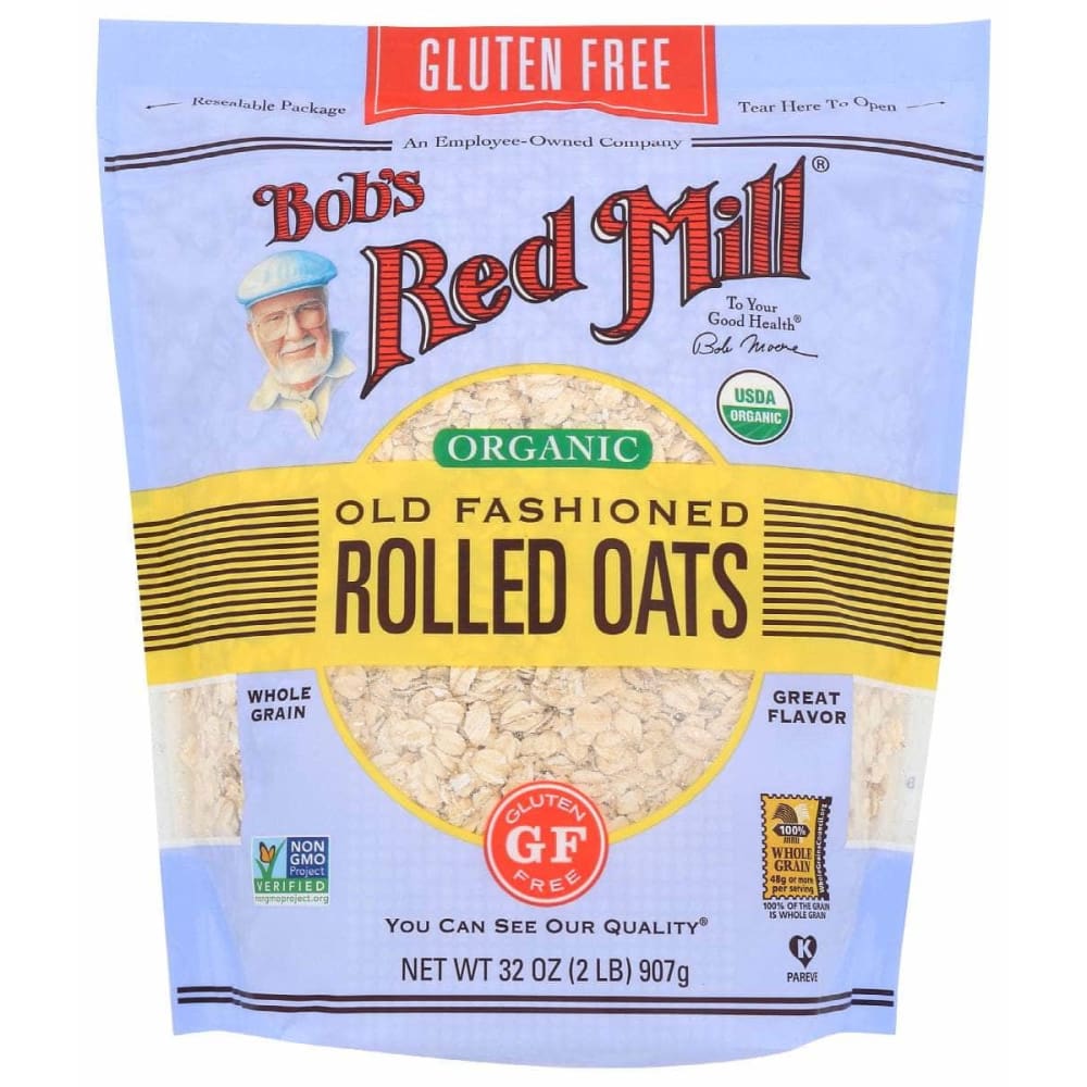 BOBS RED MILL Grocery > Meal Ingredients > Grains BOBS RED MILL: Gluten Free Organic Old Fashioned Rolled Oats, 32 oz