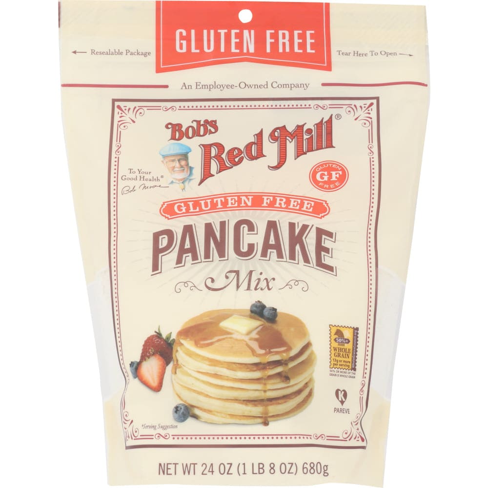 BOBS RED MILL: Gluten Free Pancake Mix 24 oz (Pack of 4) - Cooking & Baking > Baking Ingredients - BOBS RED MILL