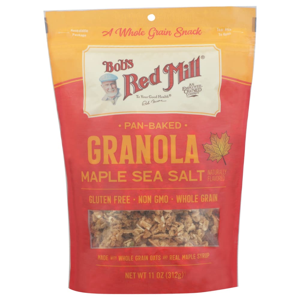 BOBS RED MILL: Homestyle Maple Sea Salt Granola 11 OZ (Pack of 4) - BOBS RED MILL