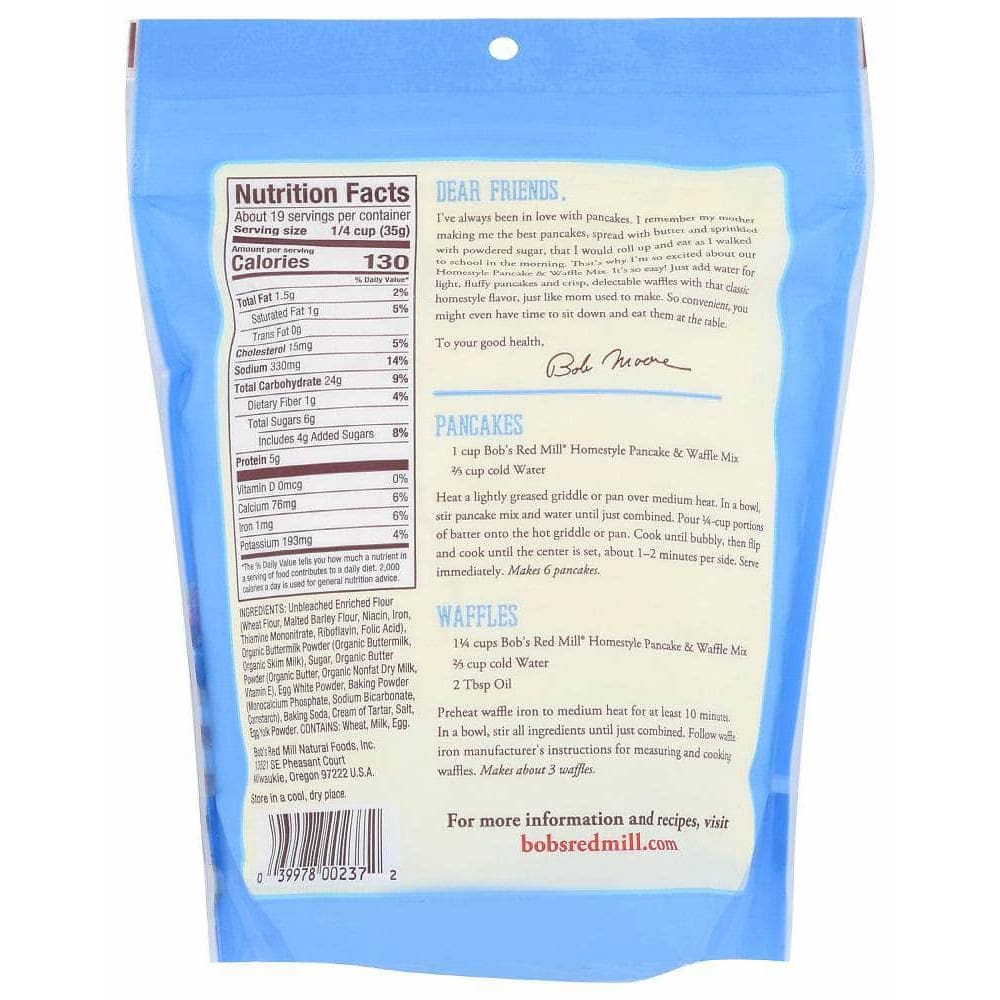 Bobs Red Mill Bob's Red Mill Homestyle Pancake & Waffle Mix, 24 oz