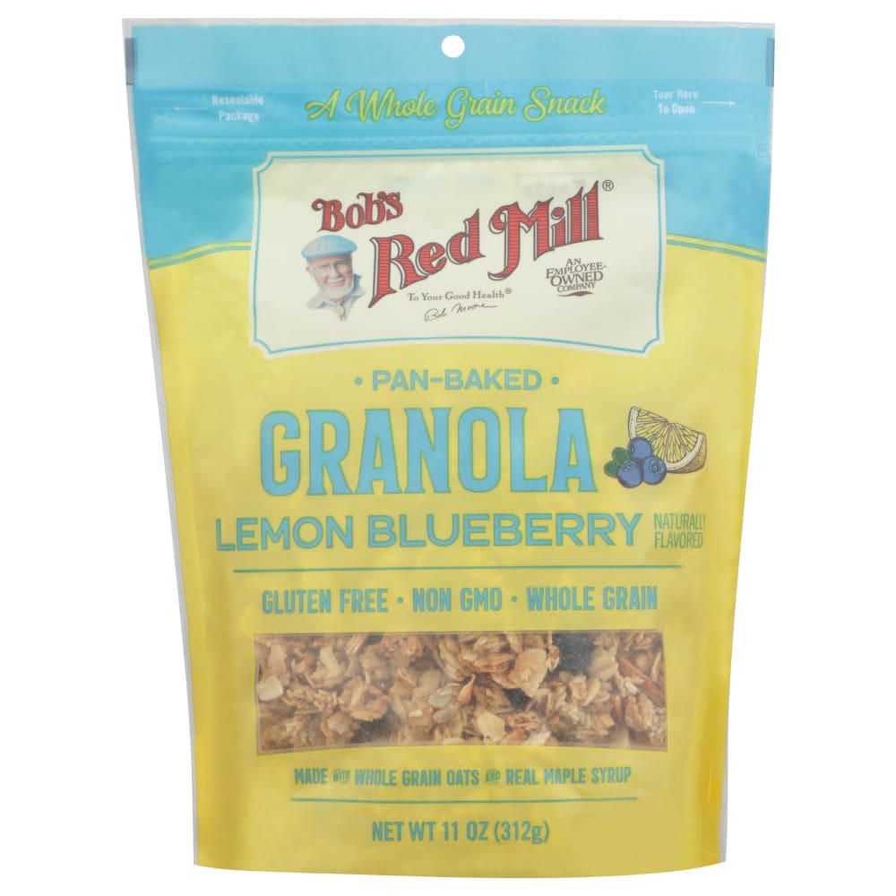 BOBS RED MILL: Lemon Blueberry Homestyle Granola 11 OZ (Pack of 4) - BOBS RED MILL