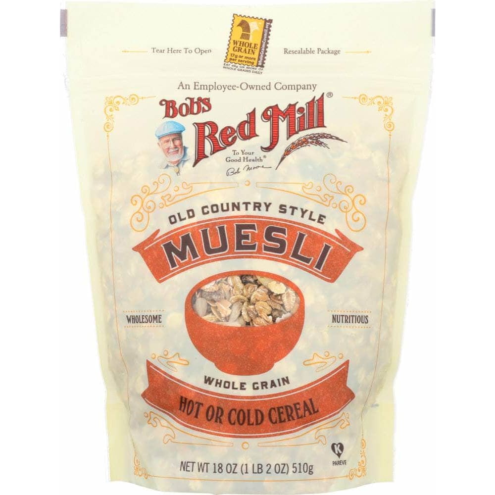 BOBS RED MILL Grocery > Breakfast > Breakfast Foods BOBS RED MILL:  Old Country Style Muesli Whole Grain Cereal, 18 oz