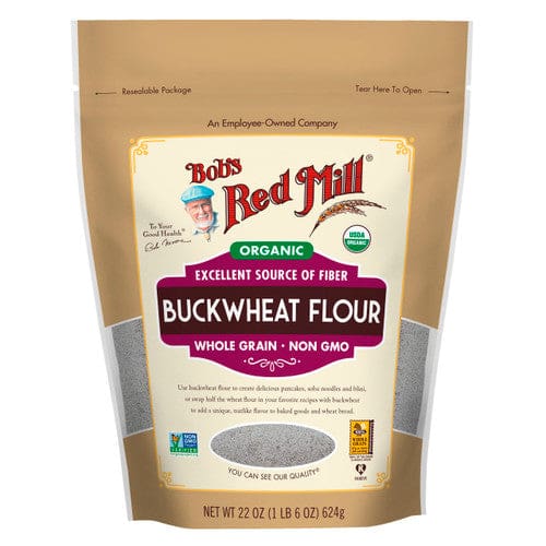 Bob’s Red Mill Organic Buckwheat Flour 22oz (Case of 4) - Free Shipping Items/Bulk Organic Foods - Bob’s Red Mill
