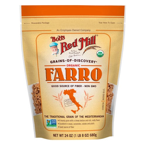 Bob’s Red Mill Organic Farro Grain 24oz (Case of 4) - Free Shipping Items/Bulk Organic Foods - Bob’s Red Mill