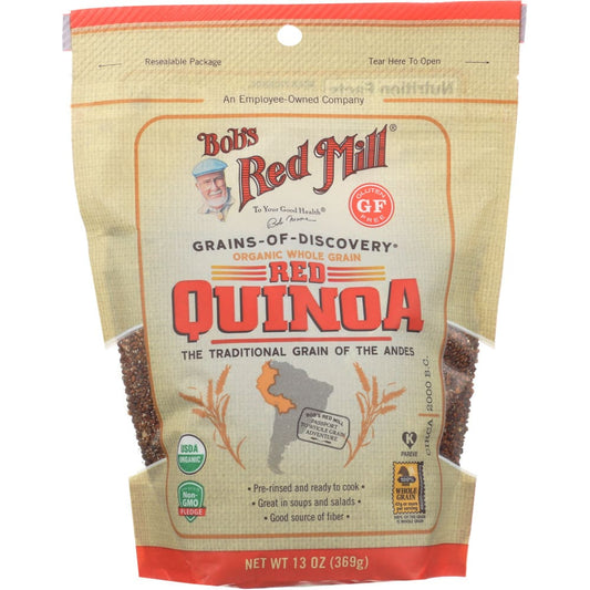 BOBS RED MILL: Organic Red Grain Quinoa 13 oz (Pack of 4) - Grocery > Pantry - BOBS RED MILL