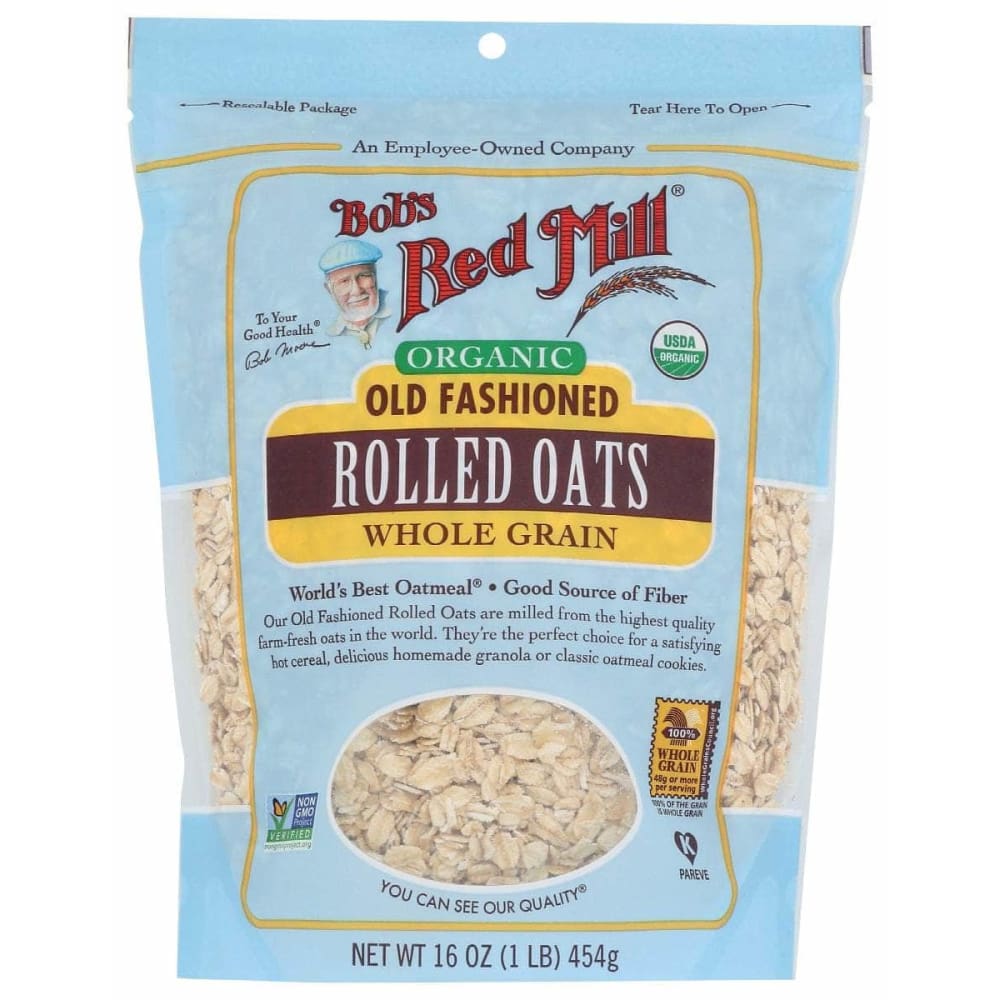 BOBS RED MILL Grocery > Meal Ingredients > Grains BOBS RED MILL: Organic Old Fashioned Rolled Oats, 16 oz