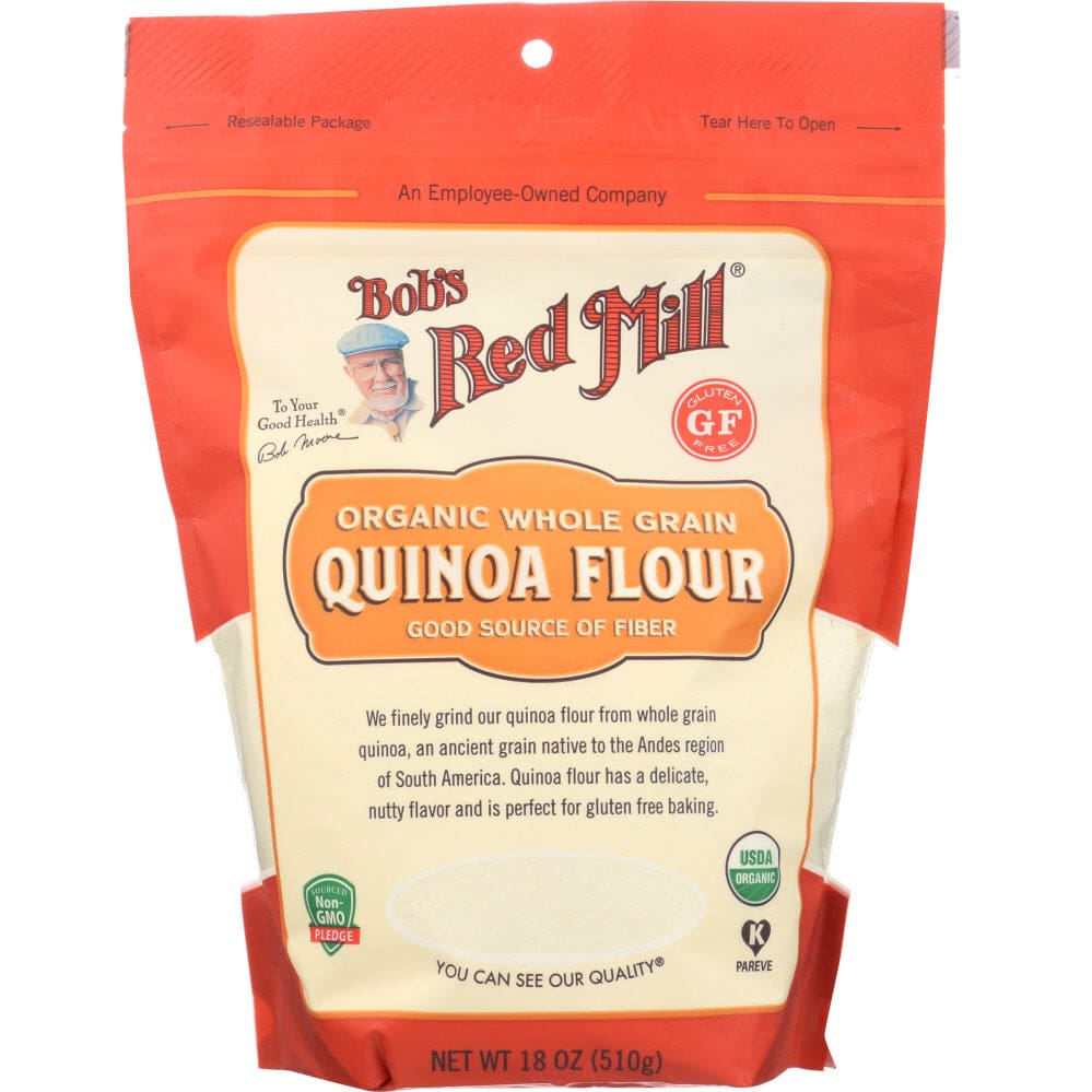 BOBS RED MILL: Organic Quinoa Flour 18 oz (Pack of 2) - Grocery > Cooking & Baking > Flours - BOBS RED MILL