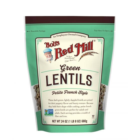 BOBS RED MILL: Petite French Green Lentils 24 OZ (Pack of 4) - Bobs Red Mill