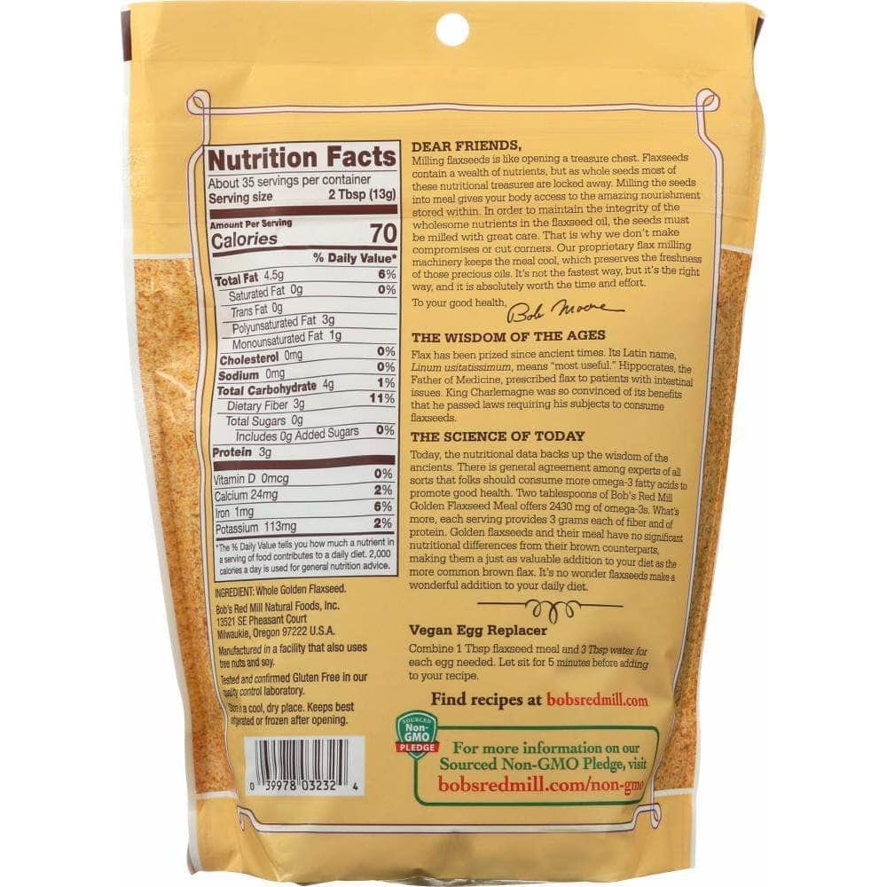 Bobs Red Mill Bobs Red Mill Premium Golden Flaxseed Meal, 16 oz