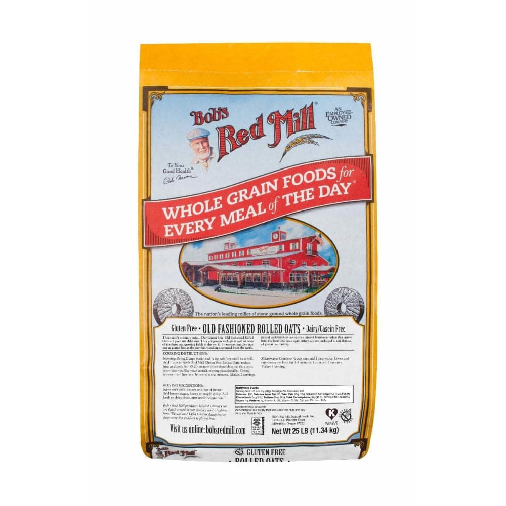 Bobs Red Mill Bobs Red Mill Rolled Oats Gluten Free, 25 lb