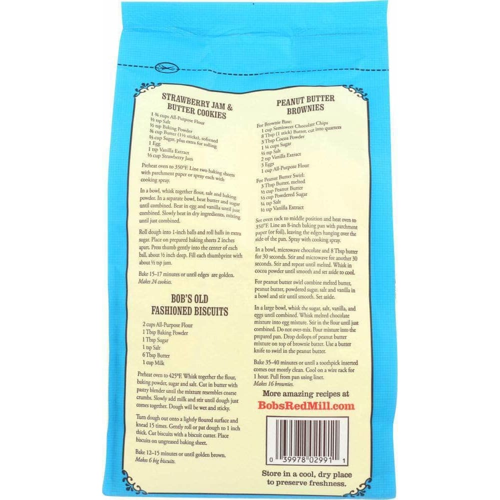 Bobs Red Mill Bob's Red Mill Unbleached White All-Purpose Organic Flour, 5 lb