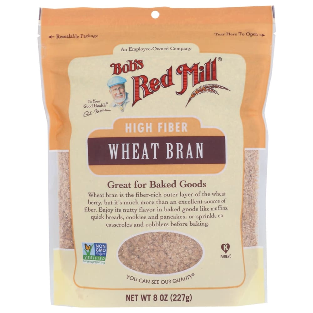 BOBS RED MILL: Wheat Bran 8 oz (Pack of 6) - Bobs Red Mill