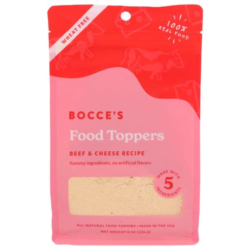 BOCCE’S BAKERY: Topper Beef And Cheese 8 oz (Pack of 3) - Pet > Dog > Dog Food - BOCCE’S BAKERY