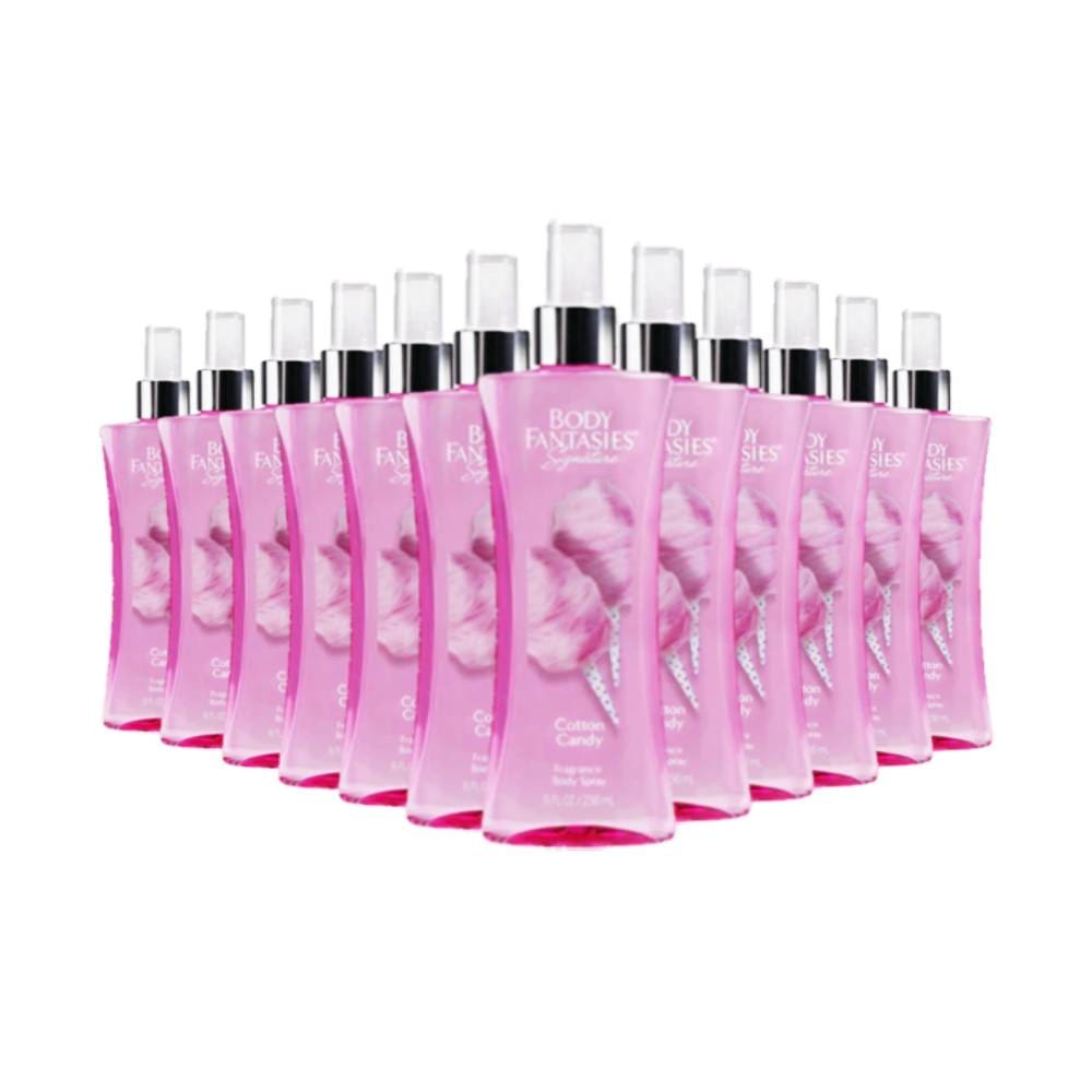 Body Fantasies Signature Cotton Candy by Parfums De Coeur Body 8 oz - 12 Pack - Cologne - Parfums De Coeur