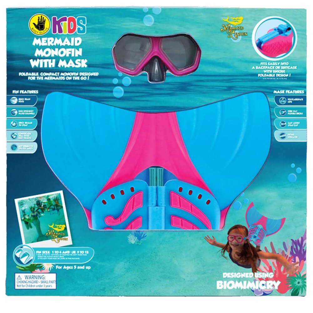 Body Glove Kids’ Mermaid Fin with Mask - Savings & Clearance - Body