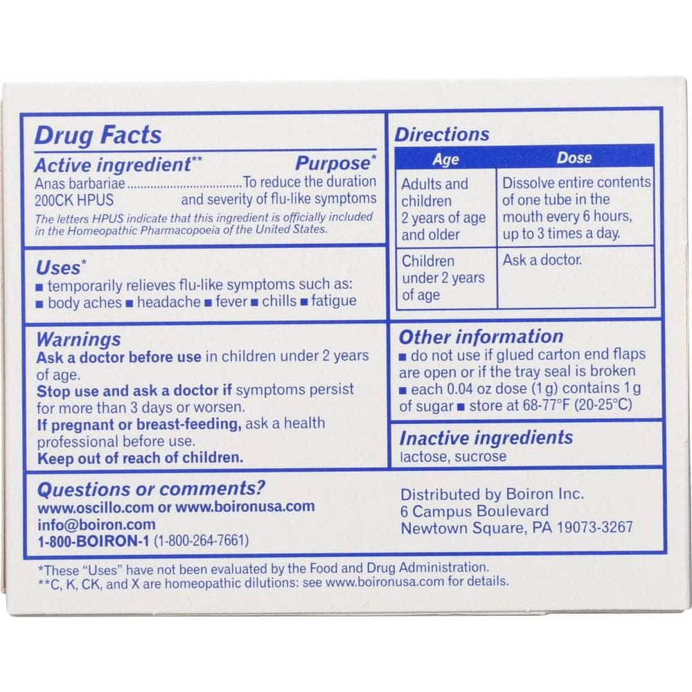 BOIRON Boiron Oscillococcinum Homeopathic Medicine Value Pack, 12 Doses