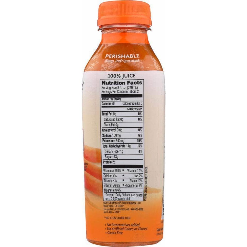 Bolthouse Bolthouse Farms 100% Carrot Juice, 15.20 oz