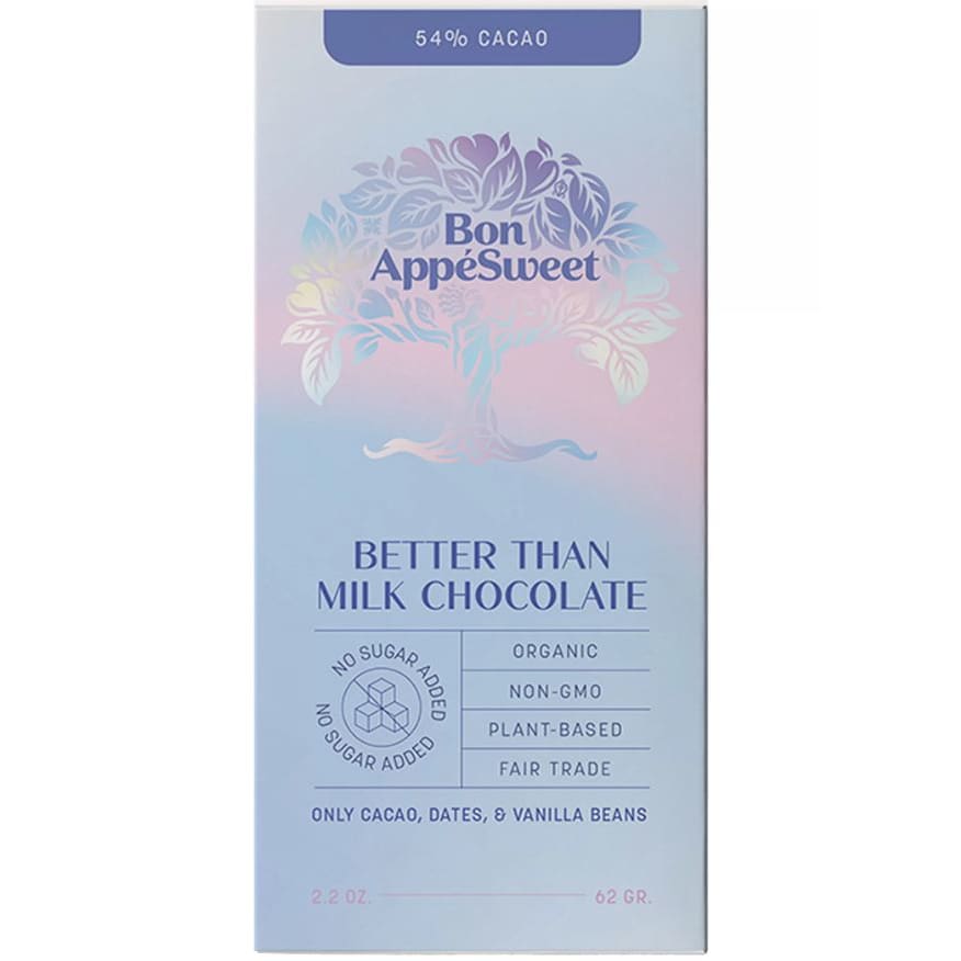 BON APPESWEET: Better Than Milk Chocolate 2.2 oz (Pack of 4) - BON APPESWEET