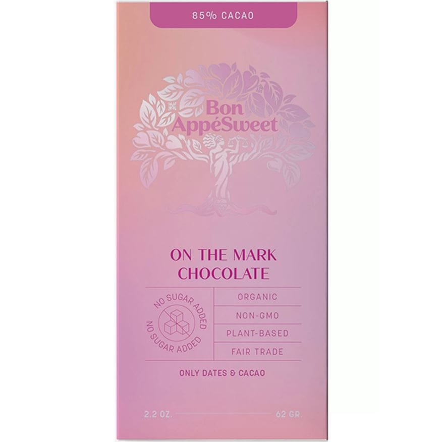 BON APPESWEET: On The Mark Chocolate Bar 2.2 oz (Pack of 4) - BON APPESWEET