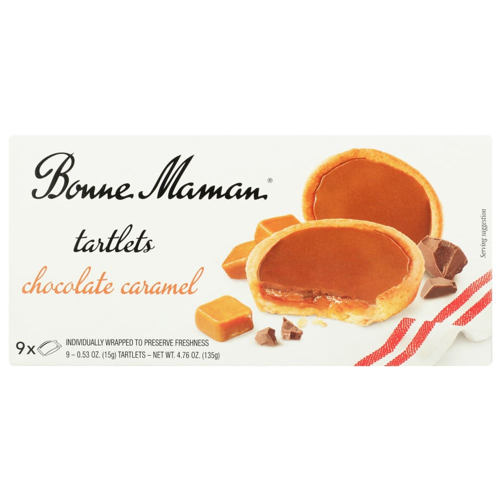 BONNE MAMAN: Chocolate Caramel Tartlets 4.76 oz (Pack of 4) - Grocery > Chocolate Desserts and Sweets > Pastries - BONNE MAMAN