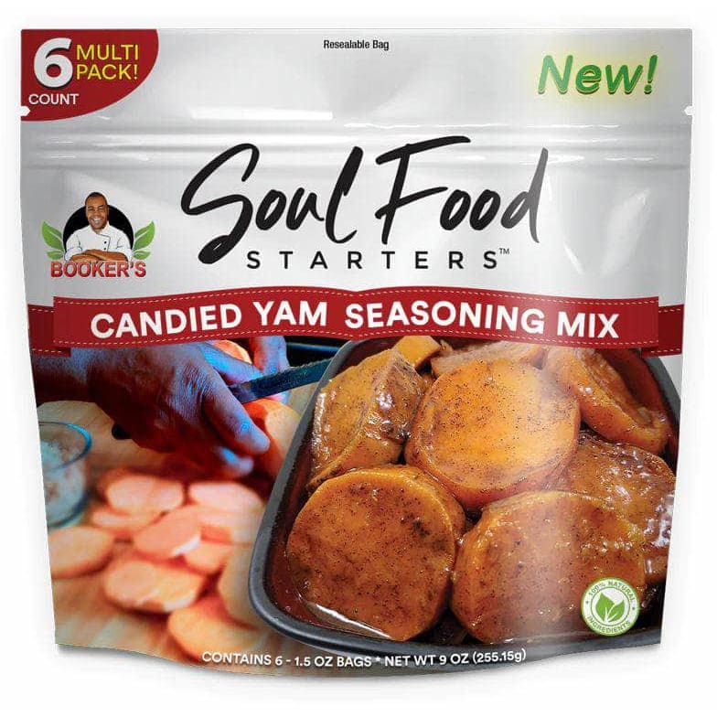 BOOKERS SOUL FOOD STARTERS Grocery > Cooking & Baking > Seasonings BOOKERS SOUL FOOD STARTERS: Candied Yam Seasoning Mix, 9 oz