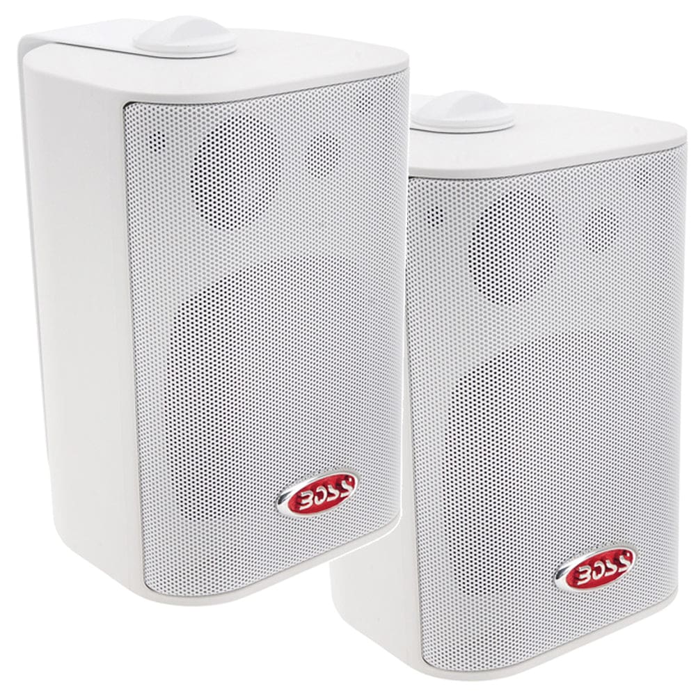 Boss Audio 4 MR4.3W Box Speakers - White - 200W - Entertainment | Speakers - Boss Audio